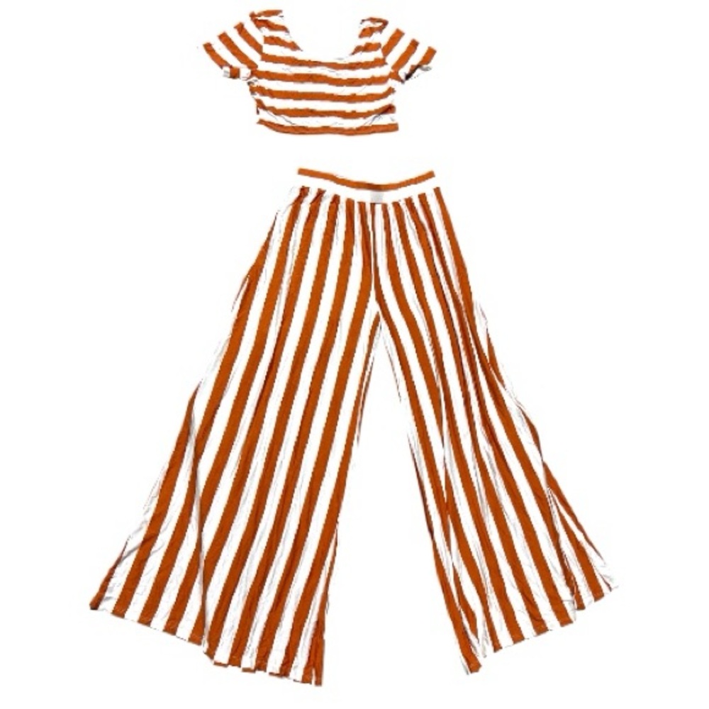 Women's Striped Wide Leg Set✅ - Picture 3 of 4